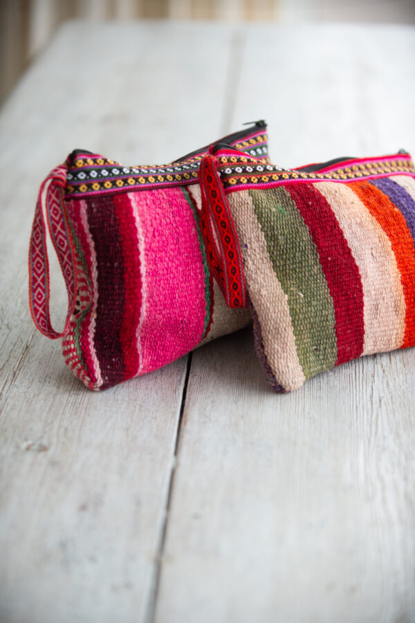 Sacred Valley Woven Bag – Handwoven Zip Bag