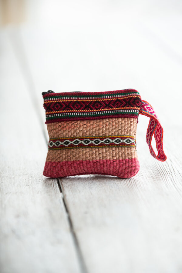 Sacred Valley Woven Pouch – Handwoven Zip Bag